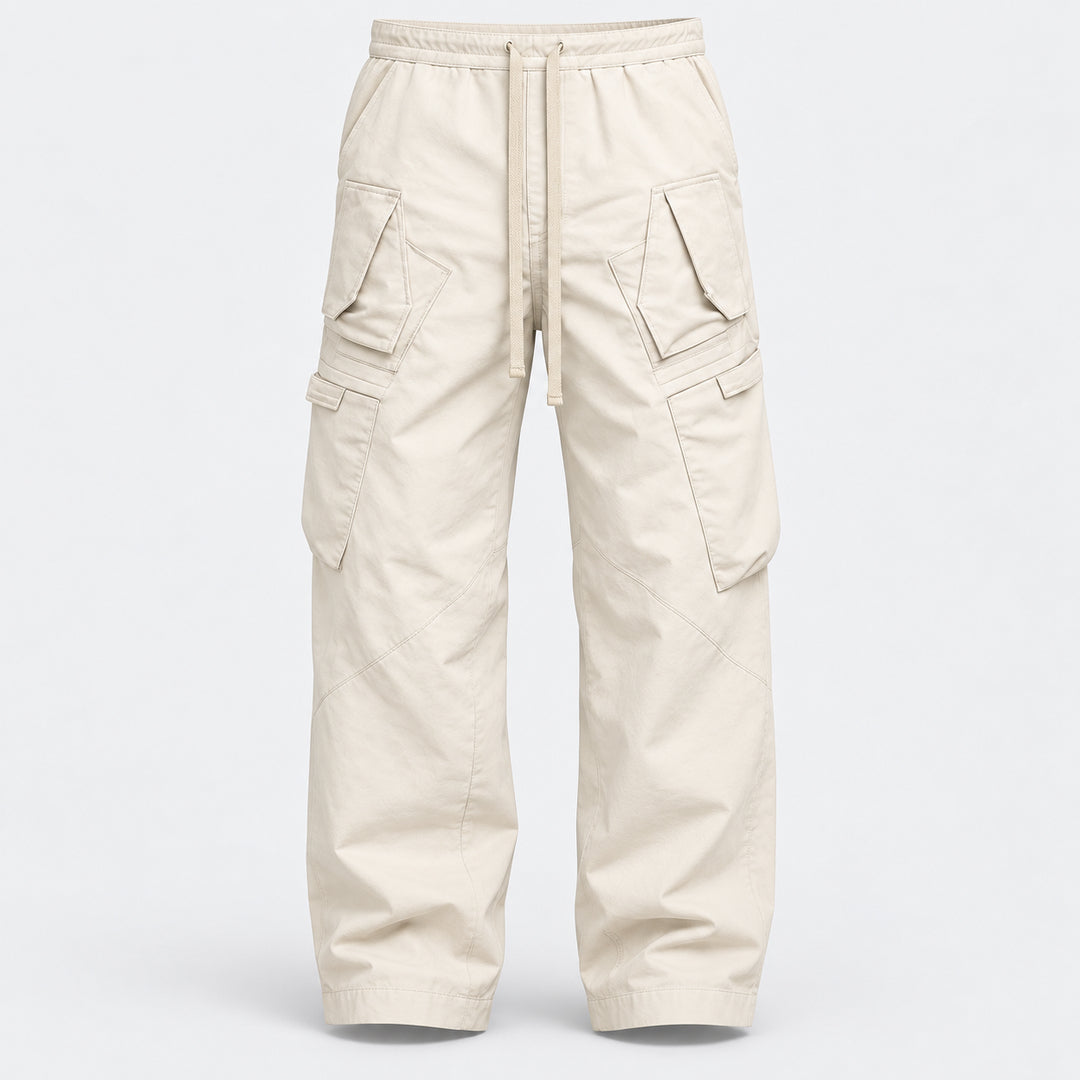 Urban Panel Cargo Trousers — Off White