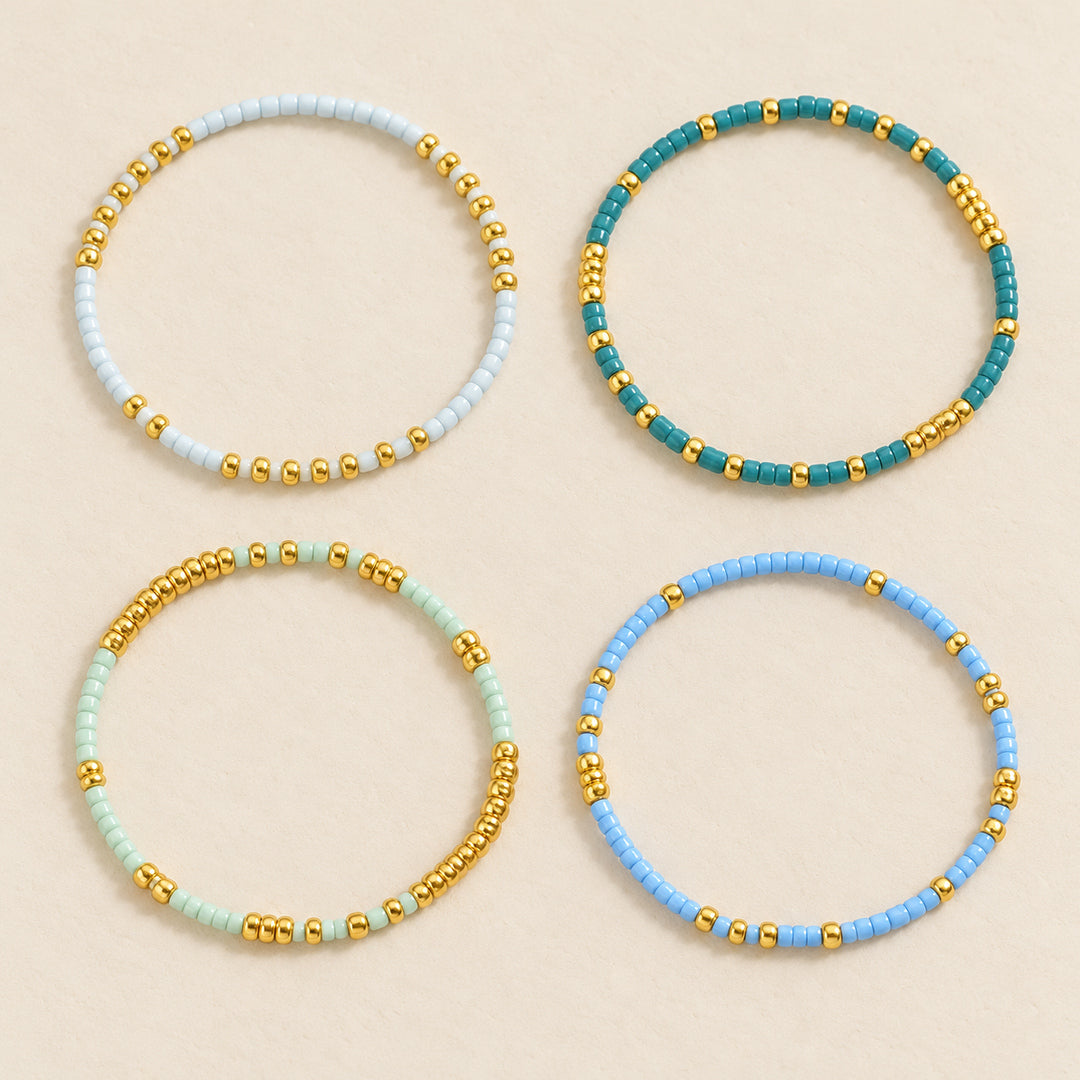 Marina Seed Bead Bracelet Set