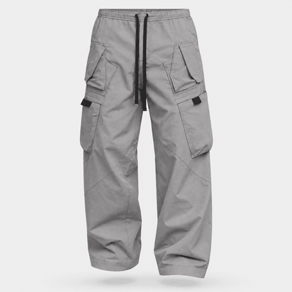 Urban Panel Cargo Trousers — Mid Grey