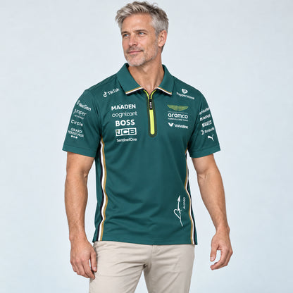 Verdant Zip Polo
