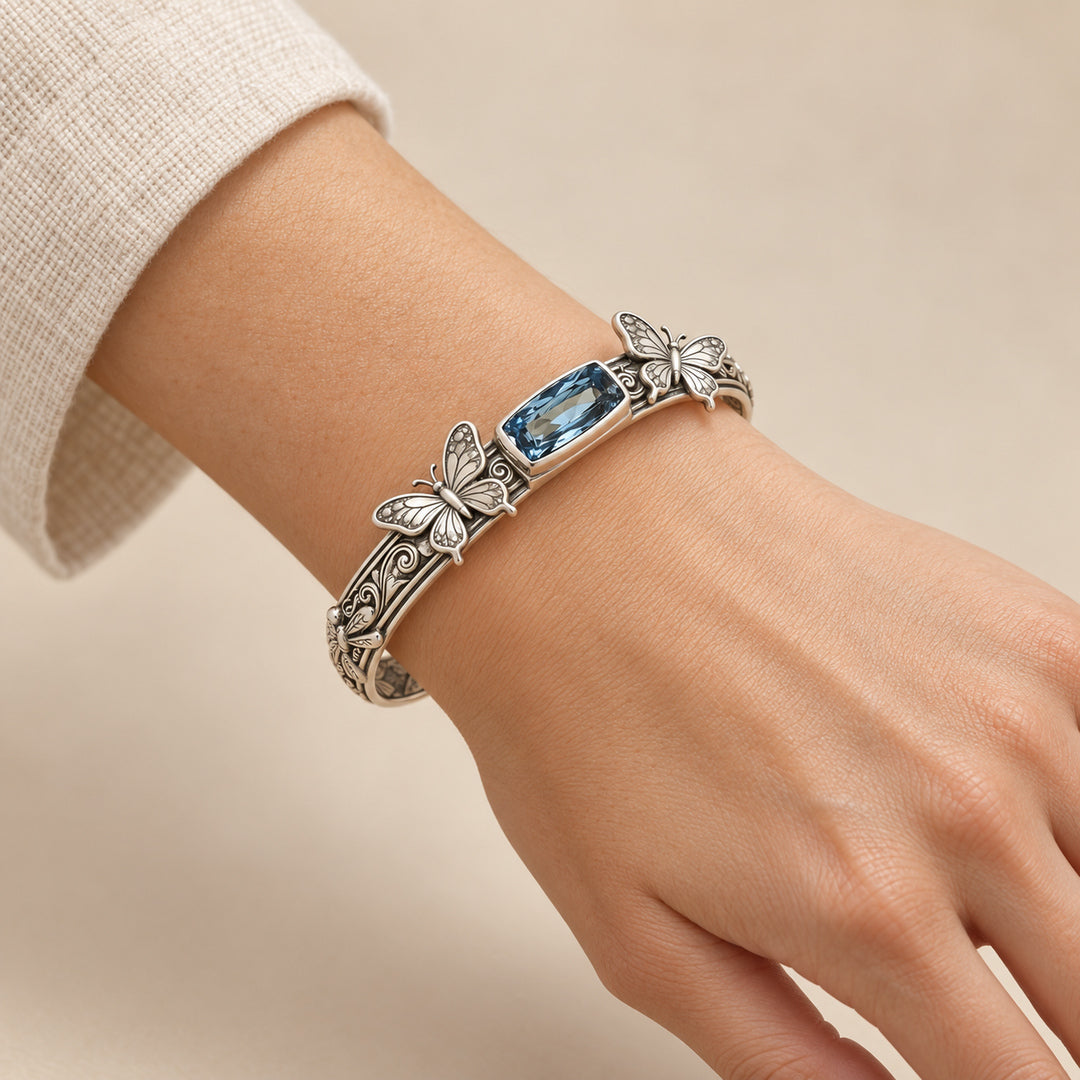 Isadora Butterfly Cuff Bracelet