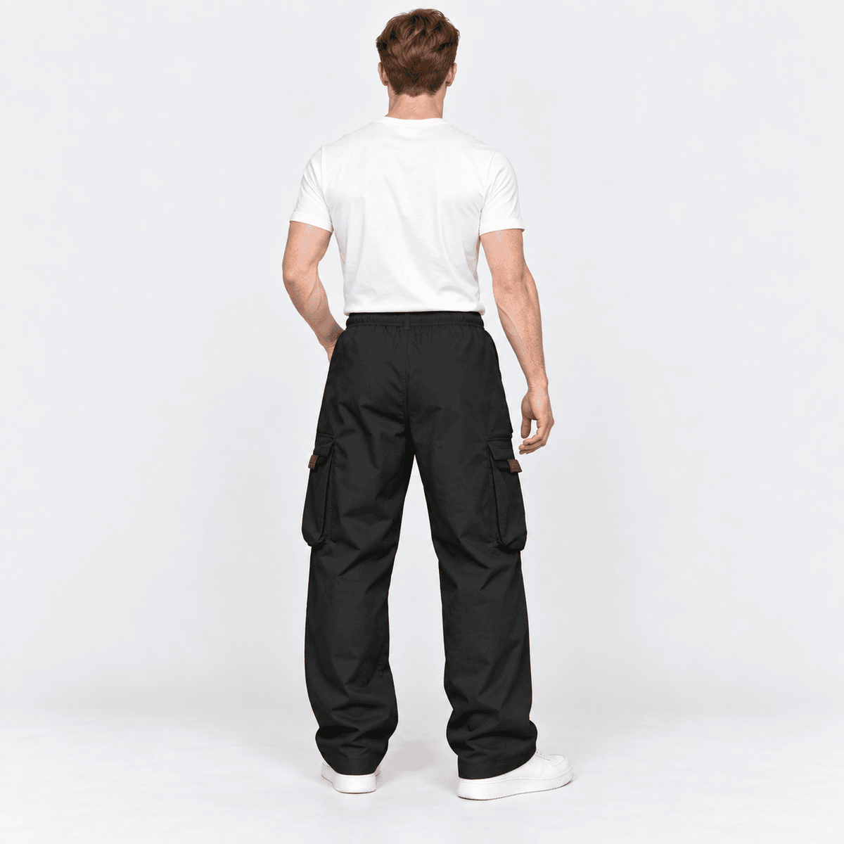 Urban Panel Cargo Trousers — Black