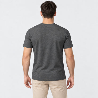 Everyday Marl Crew Tee — Dark Grey