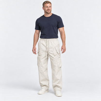 Urban Panel Cargo Trousers — Off White
