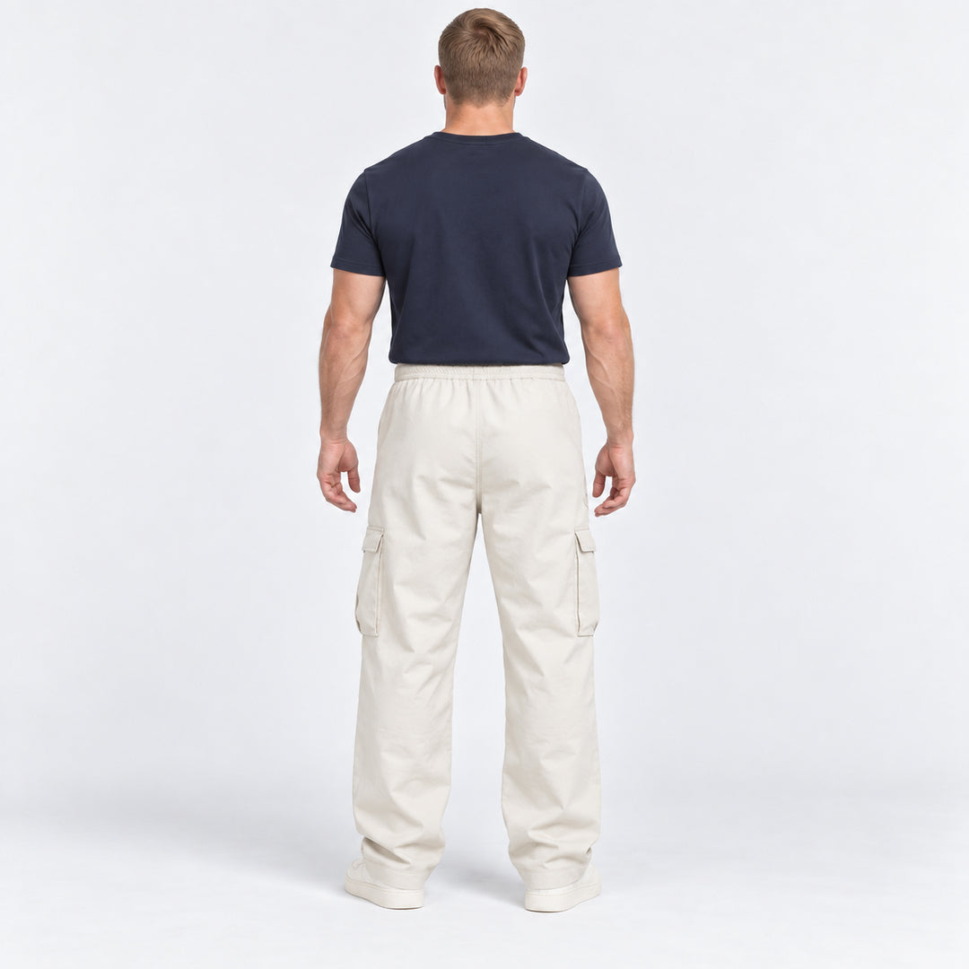Urban Panel Cargo Trousers — Off White