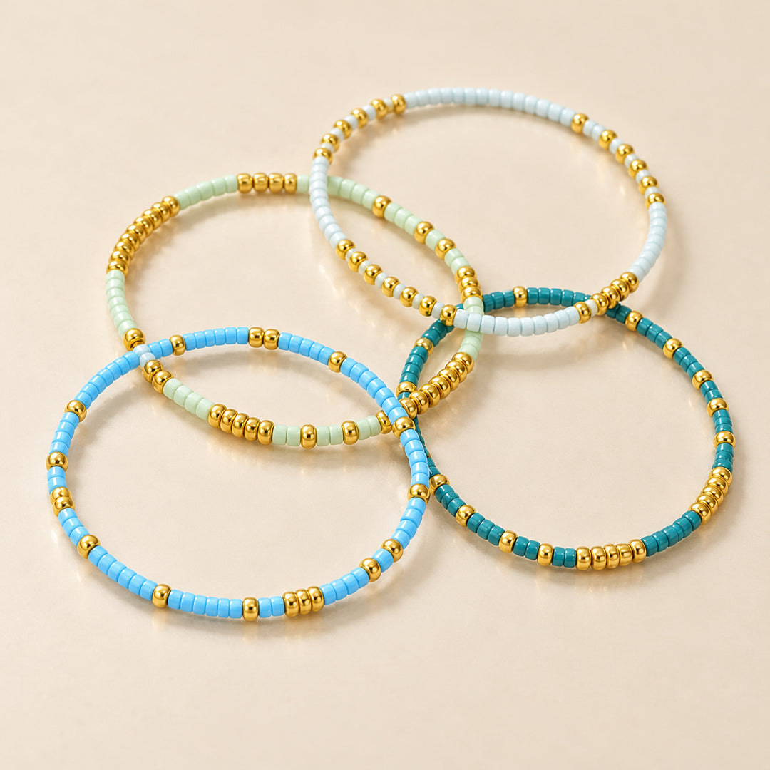 Marina Seed Bead Bracelet Set