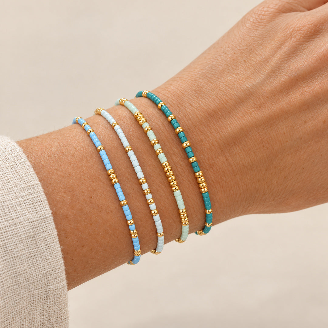 Marina Seed Bead Bracelet Set