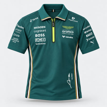 Verdant Zip Polo